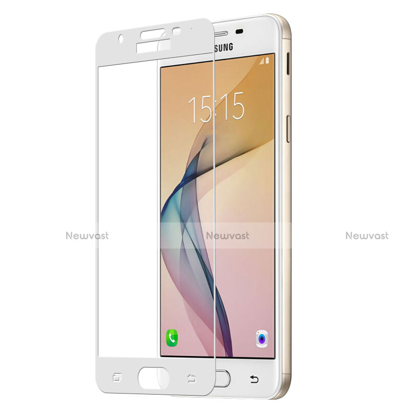 Ultra Clear Full Screen Protector Tempered Glass for Samsung Galaxy On5 (2016) G570 G570F White