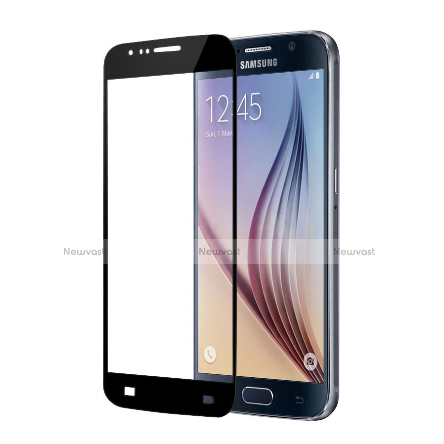 Ultra Clear Full Screen Protector Tempered Glass for Samsung Galaxy S6 Duos SM-G920F G9200 Black