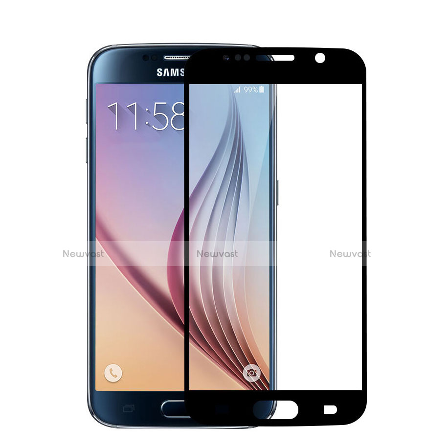 Ultra Clear Full Screen Protector Tempered Glass for Samsung Galaxy S6 SM-G920 Black