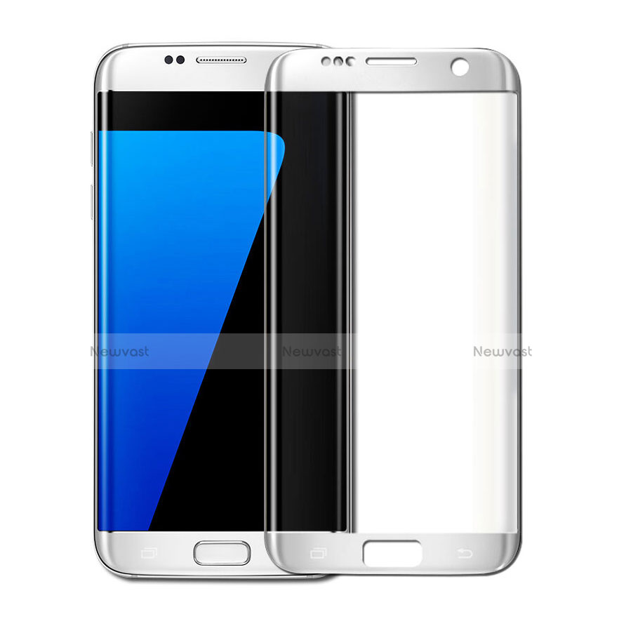 Ultra Clear Full Screen Protector Tempered Glass for Samsung Galaxy S7 Edge G935F White