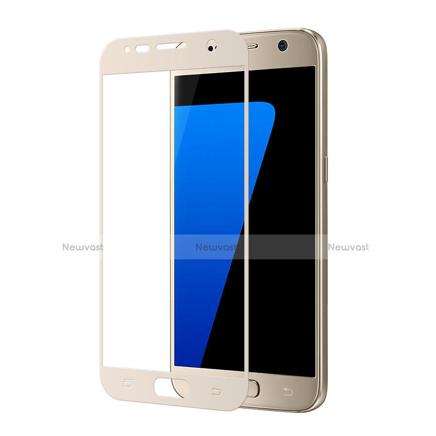 Ultra Clear Full Screen Protector Tempered Glass for Samsung Galaxy S7 G930F G930FD Gold