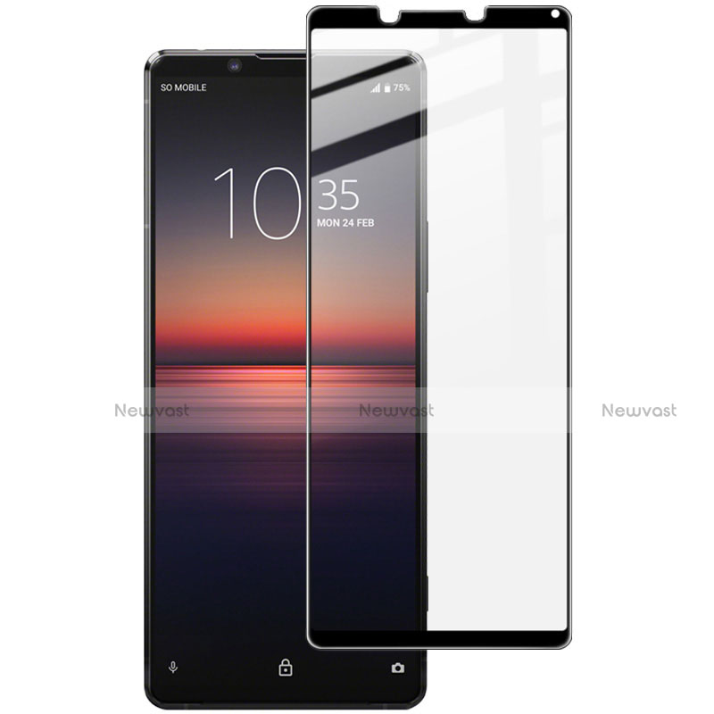 Ultra Clear Full Screen Protector Tempered Glass for Sony Xperia 1 II Black