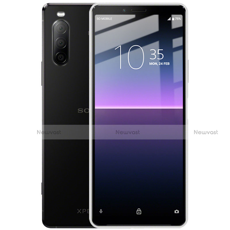 Ultra Clear Full Screen Protector Tempered Glass for Sony Xperia 10 II Black