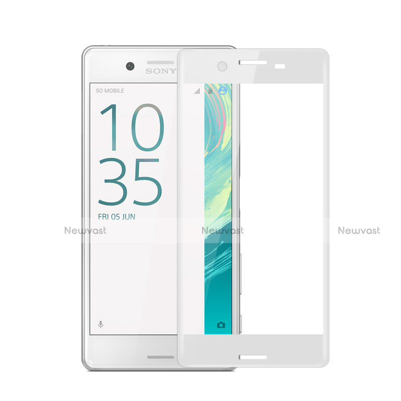 Ultra Clear Full Screen Protector Tempered Glass for Sony Xperia X Performance Dual White