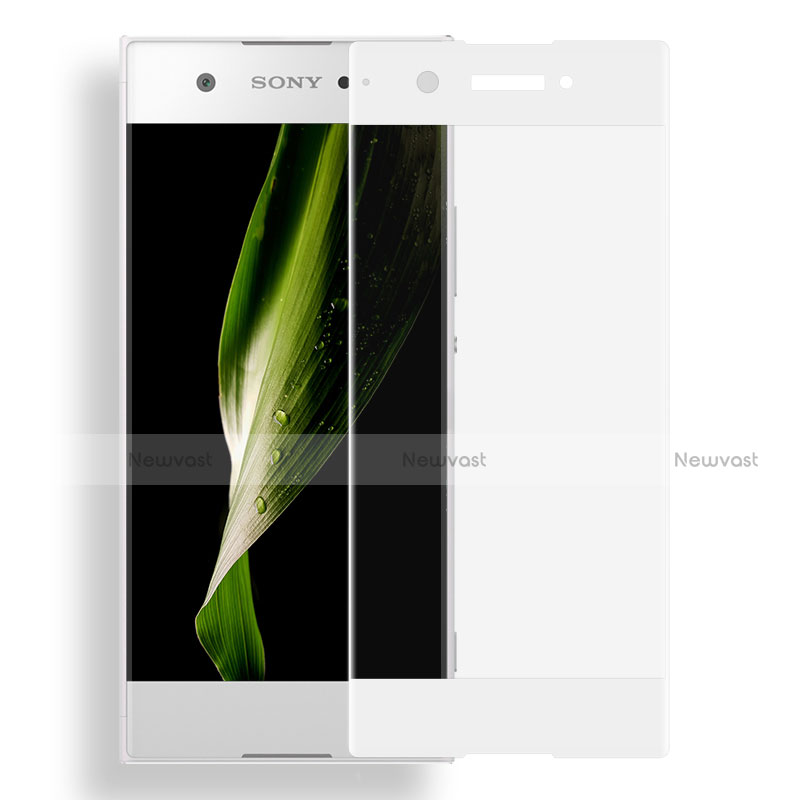 Ultra Clear Full Screen Protector Tempered Glass for Sony Xperia XA1 White