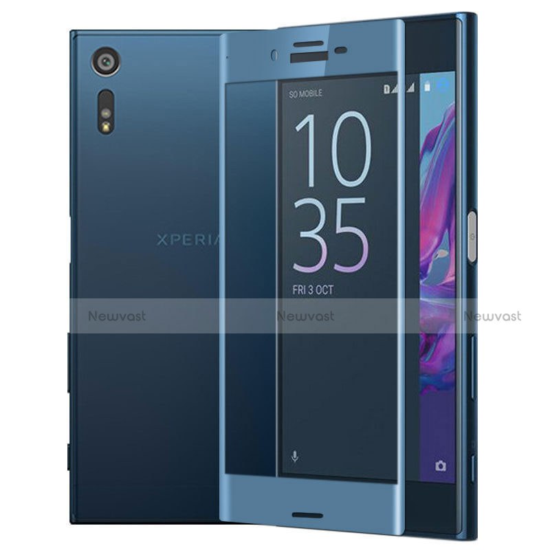 Ultra Clear Full Screen Protector Tempered Glass for Sony Xperia XZ Blue