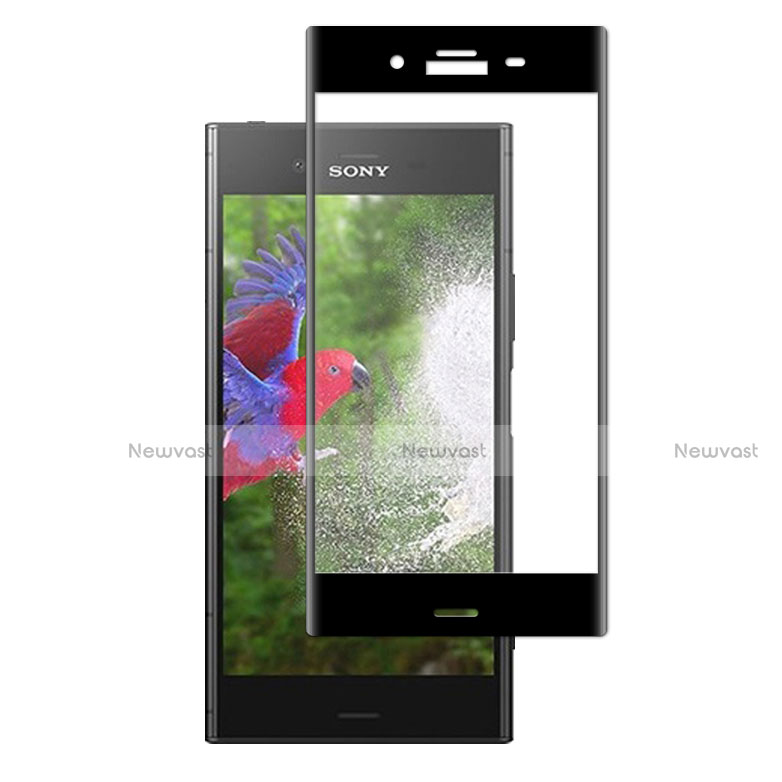 Ultra Clear Full Screen Protector Tempered Glass for Sony Xperia XZ1 Black