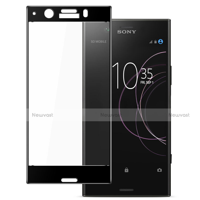 Ultra Clear Full Screen Protector Tempered Glass for Sony Xperia XZ1 Compact Black