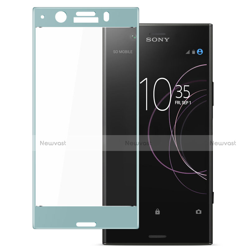 Ultra Clear Full Screen Protector Tempered Glass for Sony Xperia XZ1 Compact Blue