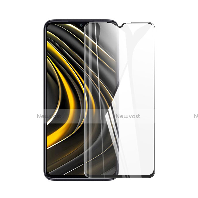 Ultra Clear Full Screen Protector Tempered Glass for Xiaomi Poco M3 Black