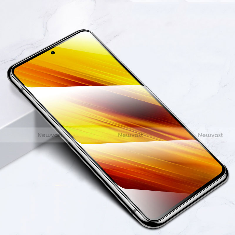 Ultra Clear Full Screen Protector Tempered Glass for Xiaomi Poco X3 Black