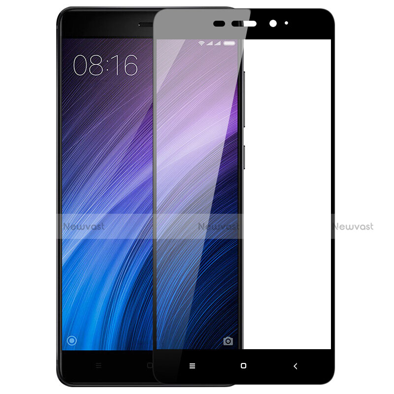 Ultra Clear Full Screen Protector Tempered Glass for Xiaomi Redmi 4 Prime High Edition Black