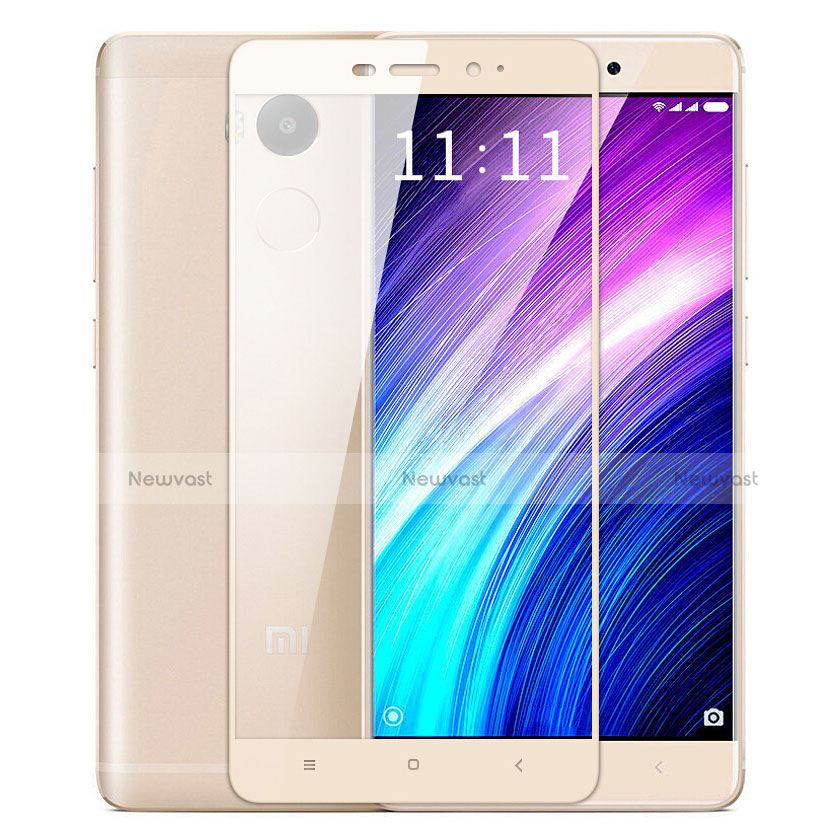 Ultra Clear Full Screen Protector Tempered Glass for Xiaomi Redmi 4 Prime High Edition Gold