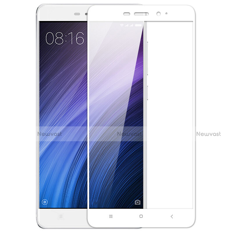 Ultra Clear Full Screen Protector Tempered Glass for Xiaomi Redmi 4 Prime High Edition White