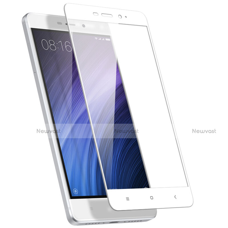 Ultra Clear Full Screen Protector Tempered Glass for Xiaomi Redmi 4 Prime High Edition White