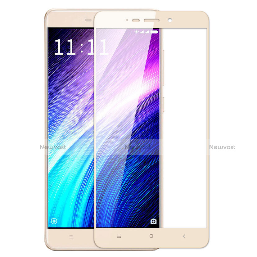 Ultra Clear Full Screen Protector Tempered Glass for Xiaomi Redmi 4 Standard Edition Gold