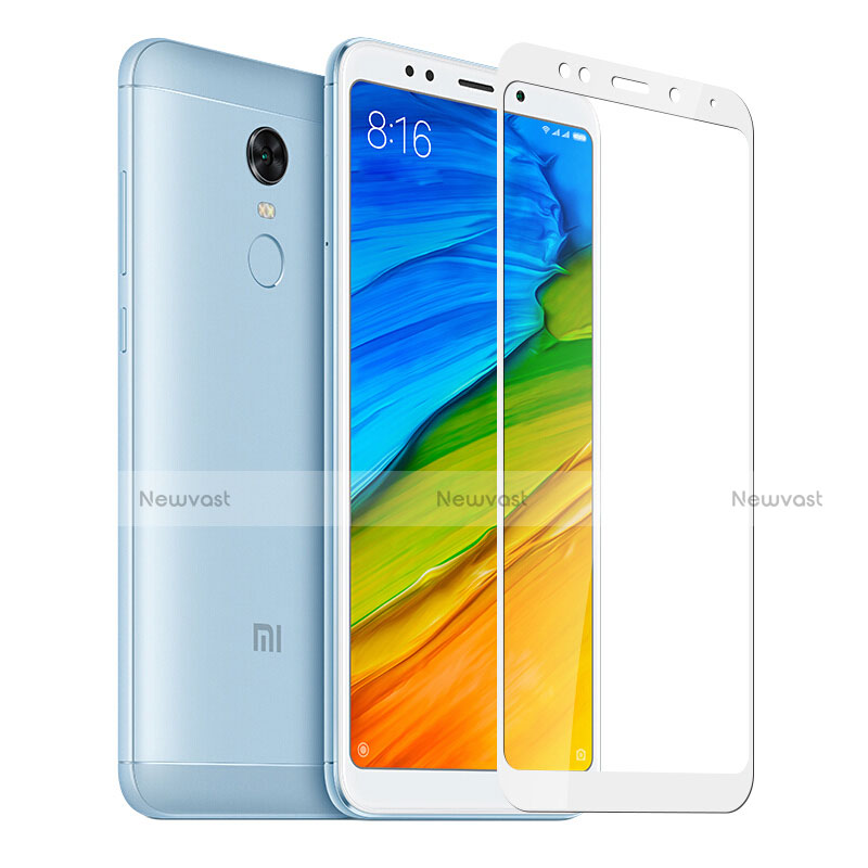 Ultra Clear Full Screen Protector Tempered Glass for Xiaomi Redmi 5 Plus White