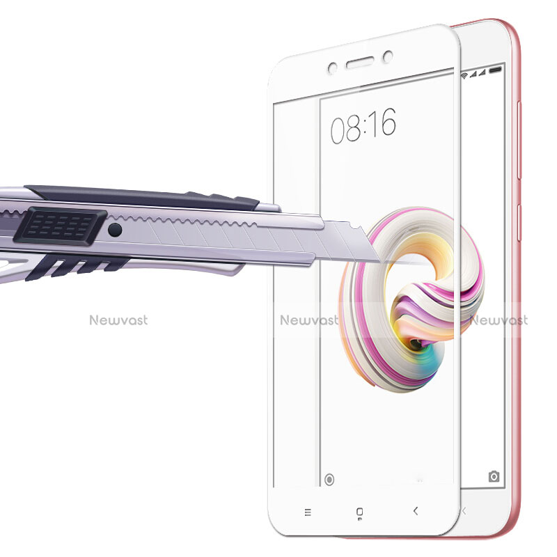 Ultra Clear Full Screen Protector Tempered Glass for Xiaomi Redmi 5A White