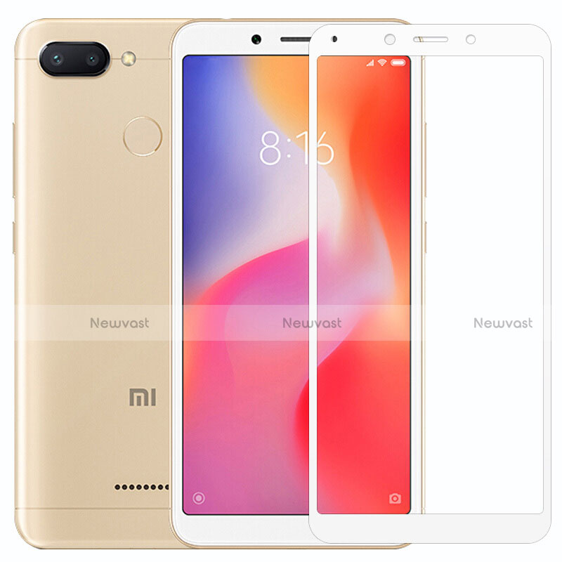 Ultra Clear Full Screen Protector Tempered Glass for Xiaomi Redmi 6 White