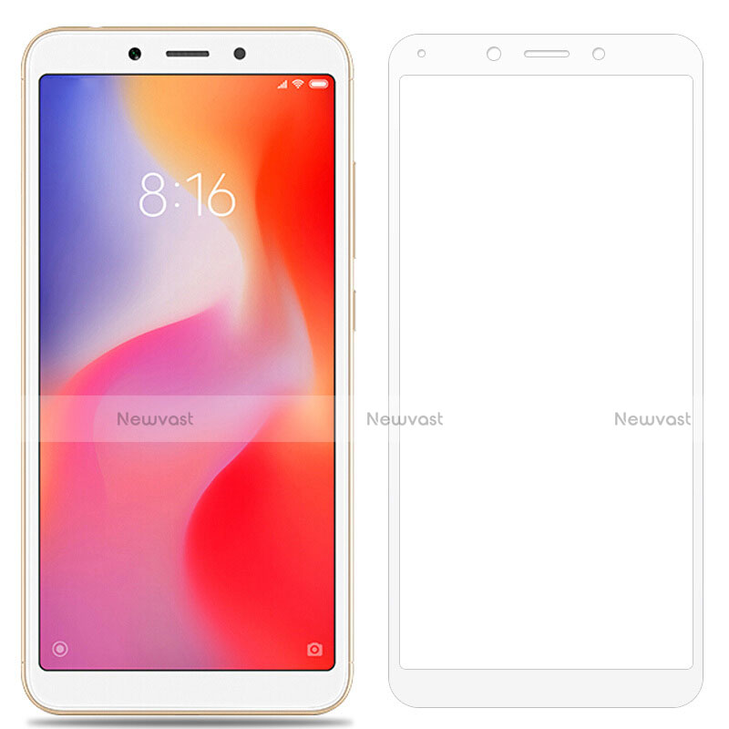 Ultra Clear Full Screen Protector Tempered Glass for Xiaomi Redmi 6 White