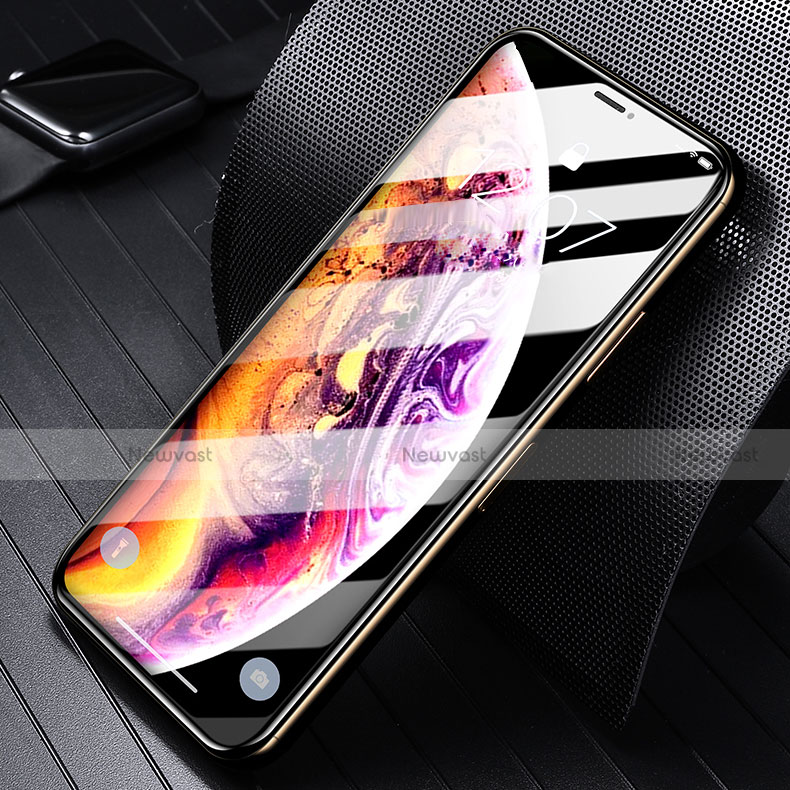 Ultra Clear Full Screen Protector Tempered Glass P06 for Apple iPhone X Black