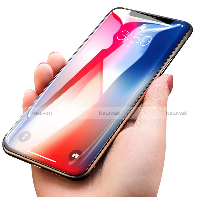 Ultra Clear Full Screen Protector Tempered Glass T19 for Apple iPhone X Black