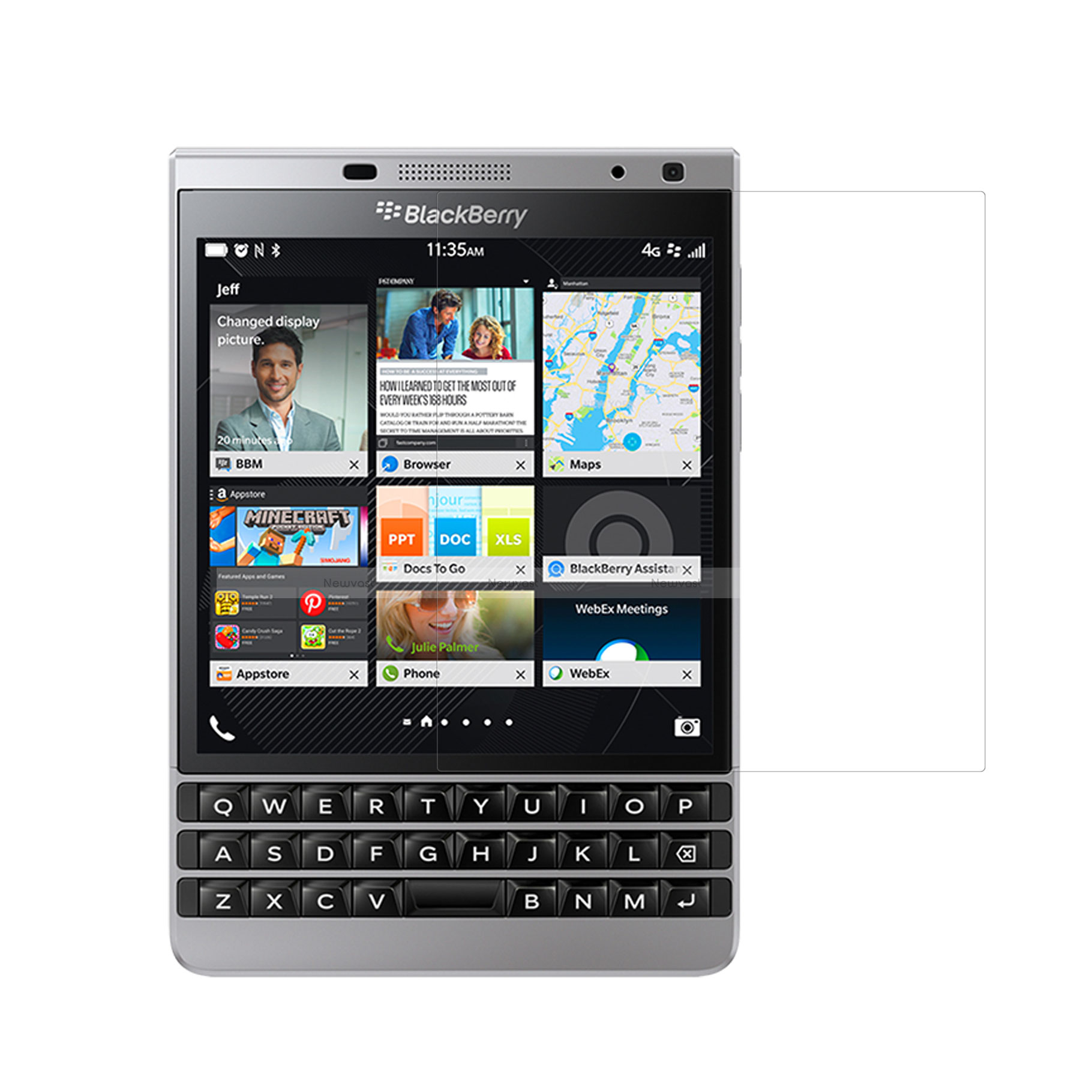 Ultra Clear Screen Protector Film for Blackberry Passport Silver Edition Clear