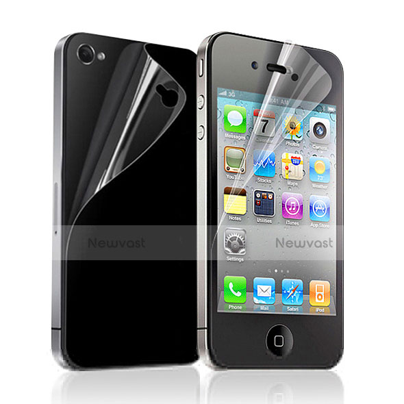 Ultra Clear Screen Protector Front and Back Film for Apple iPhone 4S Clear