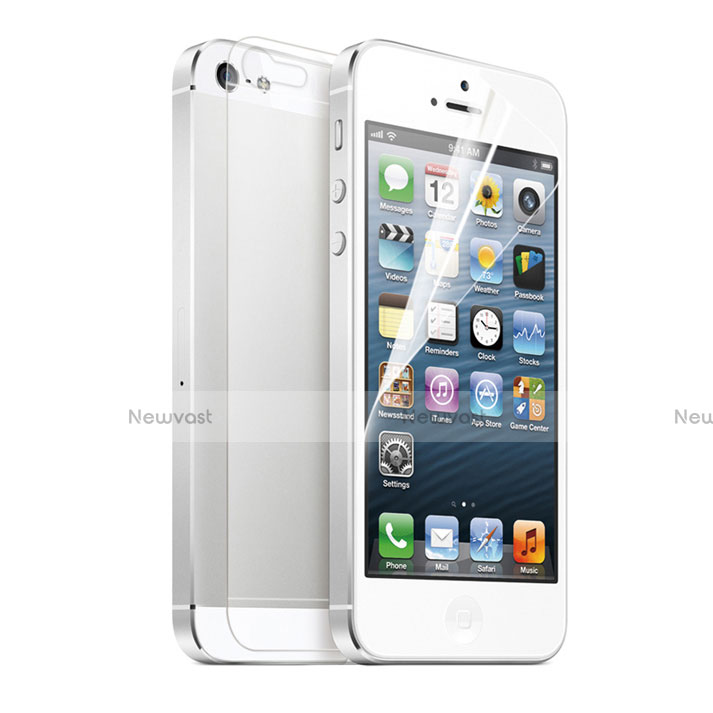 Ultra Clear Screen Protector Front and Back Film for Apple iPhone 5 Clear