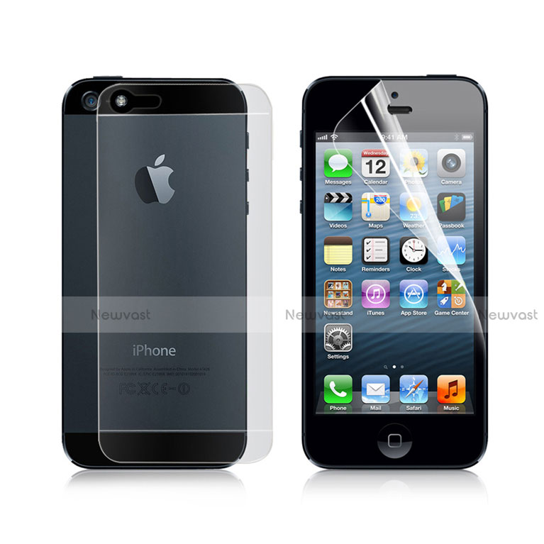 Ultra Clear Screen Protector Front and Back Film for Apple iPhone 5 Clear