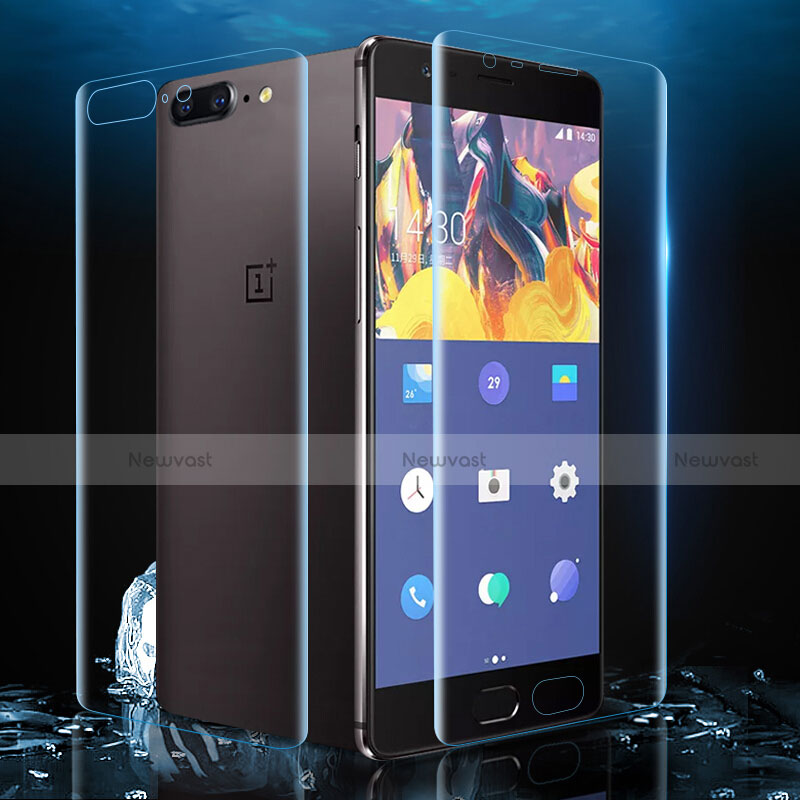 Ultra Clear Screen Protector Front and Back Film for OnePlus 5 Clear