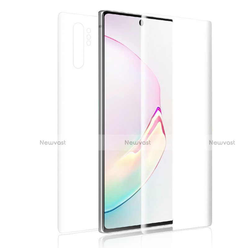 Ultra Clear Screen Protector Front and Back Film for Samsung Galaxy Note 10 Plus Clear