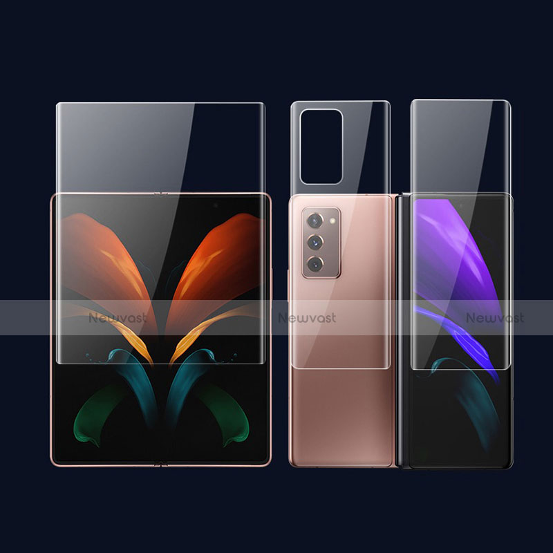Ultra Clear Screen Protector Front and Back Film for Samsung Galaxy Z Fold2 5G Clear