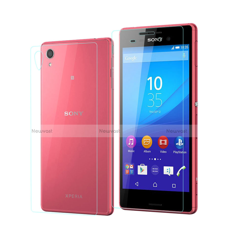 Ultra Clear Screen Protector Front and Back Film for Sony Xperia M4 Aqua Clear