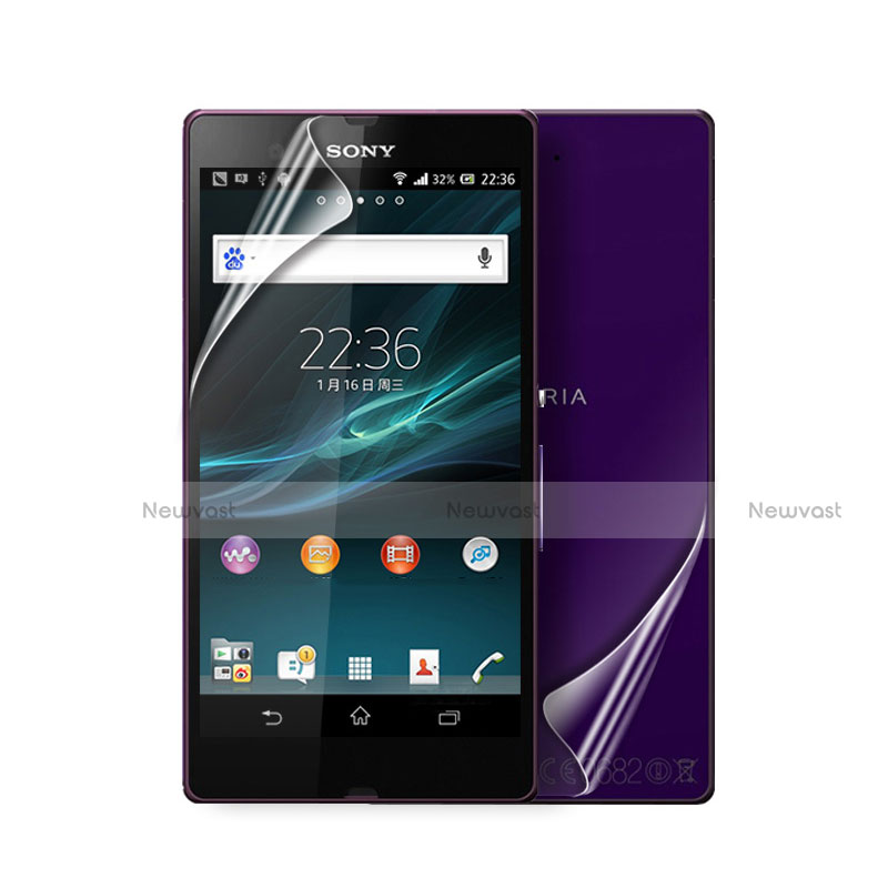 Ultra Clear Screen Protector Front and Back Film for Sony Xperia Z L36h Clear