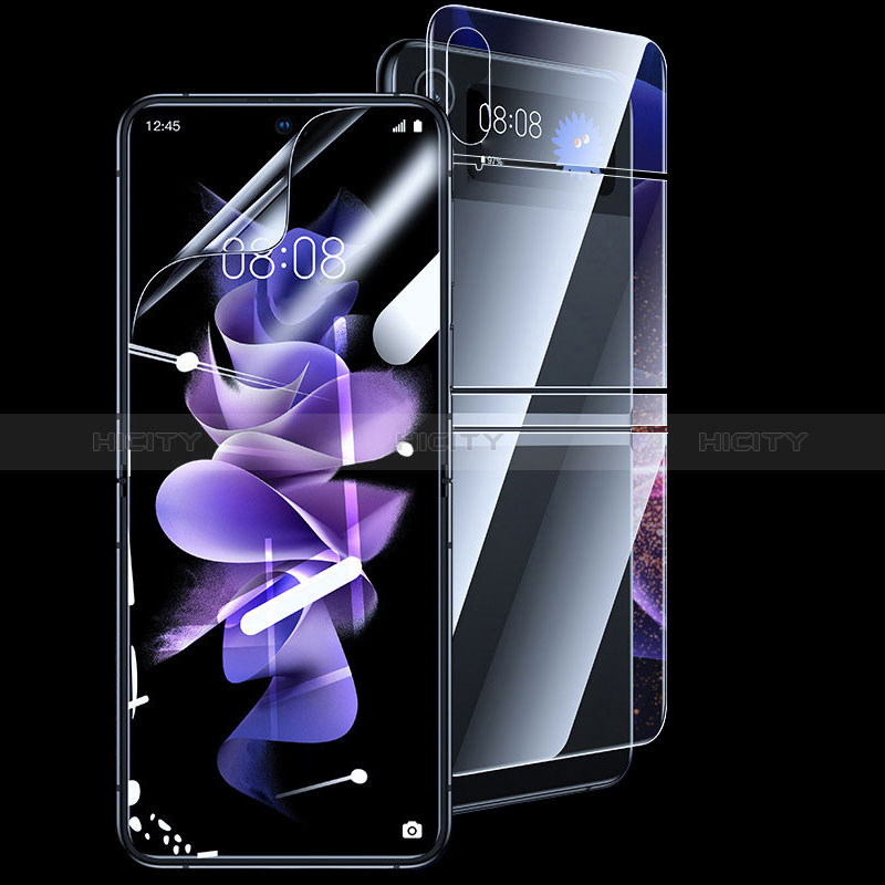 Ultra Clear Screen Protector Front and Back Film S03 for Samsung Galaxy Z Flip4 5G Clear