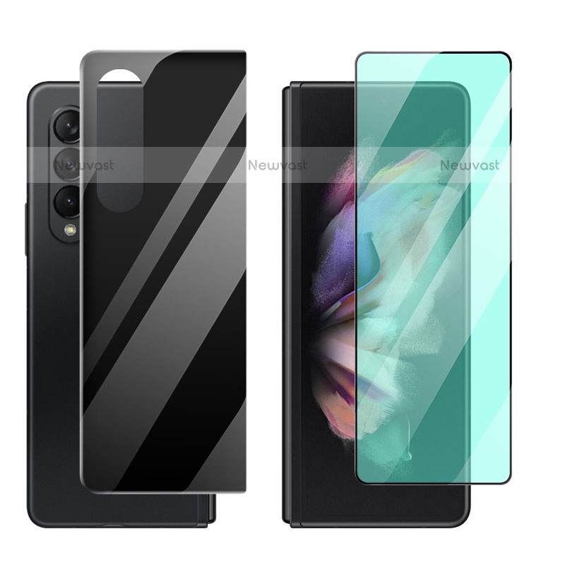 Ultra Clear Screen Protector Front and Back Film S04 for Samsung Galaxy Z Fold3 5G Clear