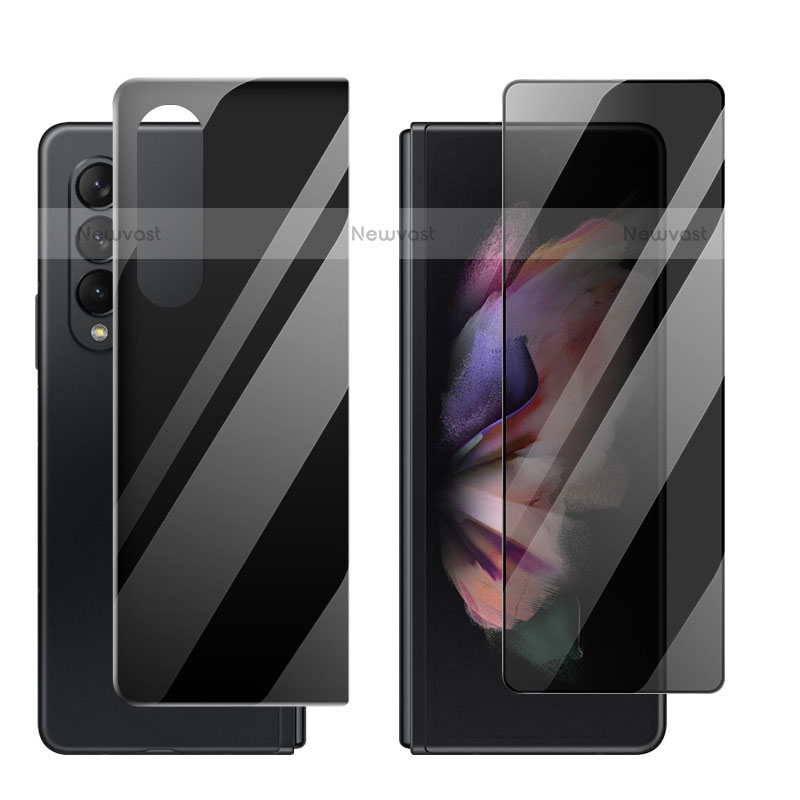 Ultra Clear Screen Protector Front and Back Film S05 for Samsung Galaxy Z Fold3 5G Clear