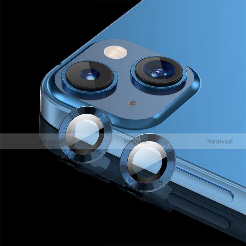 Ultra Clear Tempered Glass Camera Lens Protector C08 for Apple iPhone 13 Mini Blue