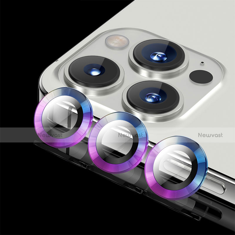 Ultra Clear Tempered Glass Camera Lens Protector C08 for Apple iPhone 13 Pro Purple