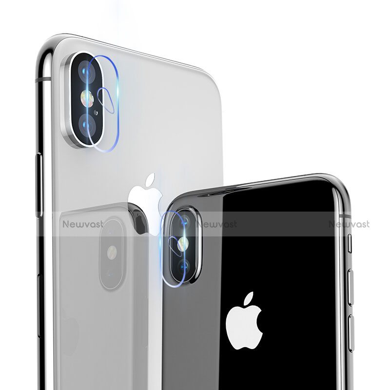 Ultra Clear Tempered Glass Camera Lens Protector F02 for Apple iPhone X Clear