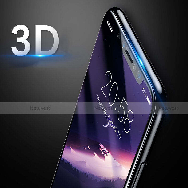 Ultra Clear Tempered Glass Screen Protector Film 3D for Apple iPhone Xs Black