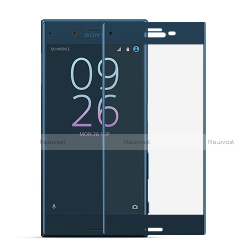 Ultra Clear Tempered Glass Screen Protector Film 3D for Sony Xperia XZs Blue