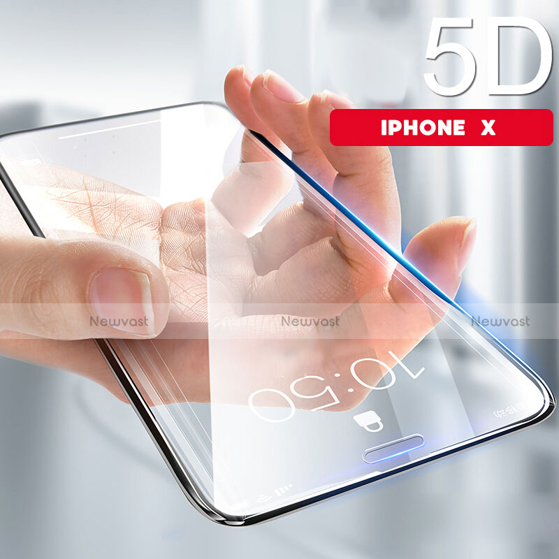 Ultra Clear Tempered Glass Screen Protector Film 5D for Apple iPhone Xs Clear