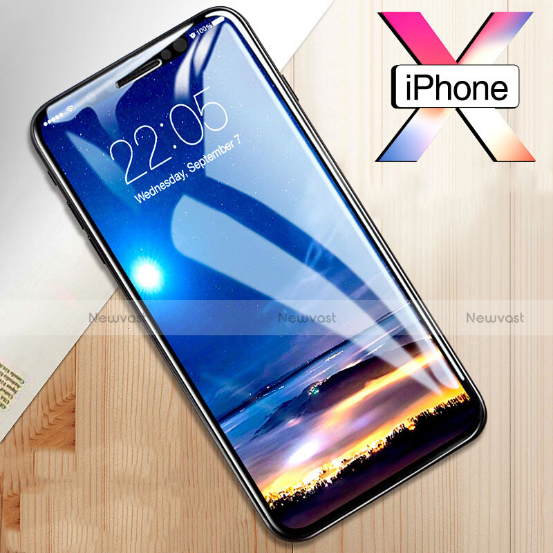 Ultra Clear Tempered Glass Screen Protector Film F04 for Apple iPhone X Clear