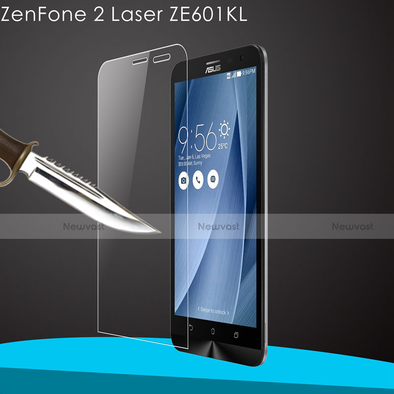 Ultra Clear Tempered Glass Screen Protector Film for Asus Zenfone 2 Laser 6.0 ZE601KL Clear