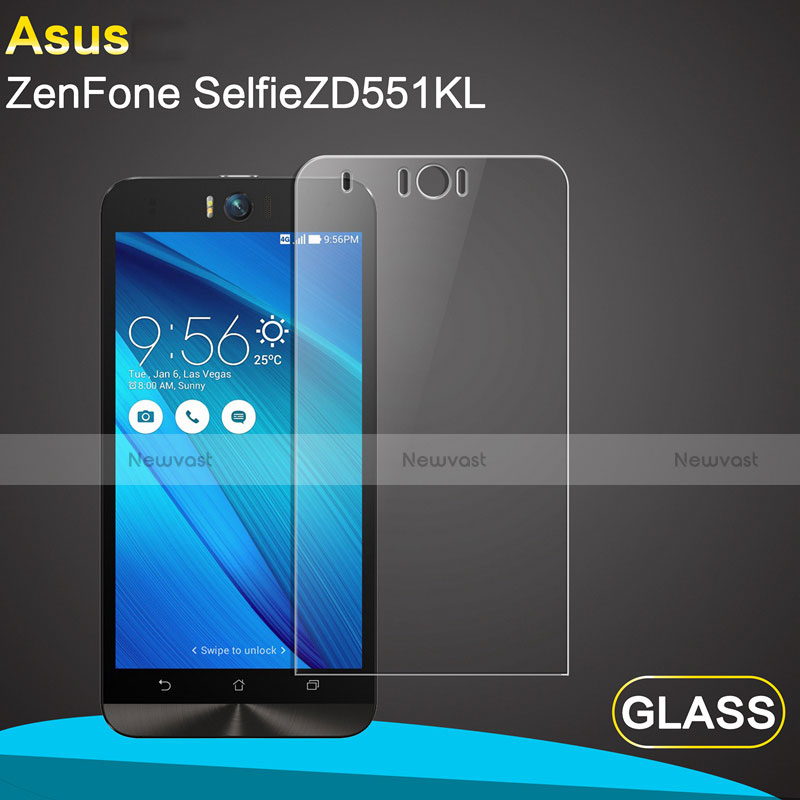 Ultra Clear Tempered Glass Screen Protector Film for Asus Zenfone Selfie ZD551KL Clear