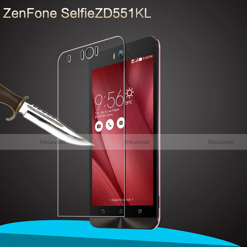 Ultra Clear Tempered Glass Screen Protector Film for Asus Zenfone Selfie ZD551KL Clear