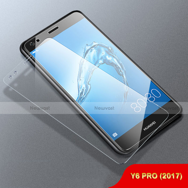 Ultra Clear Tempered Glass Screen Protector Film for Huawei Y6 Pro (2017) Clear