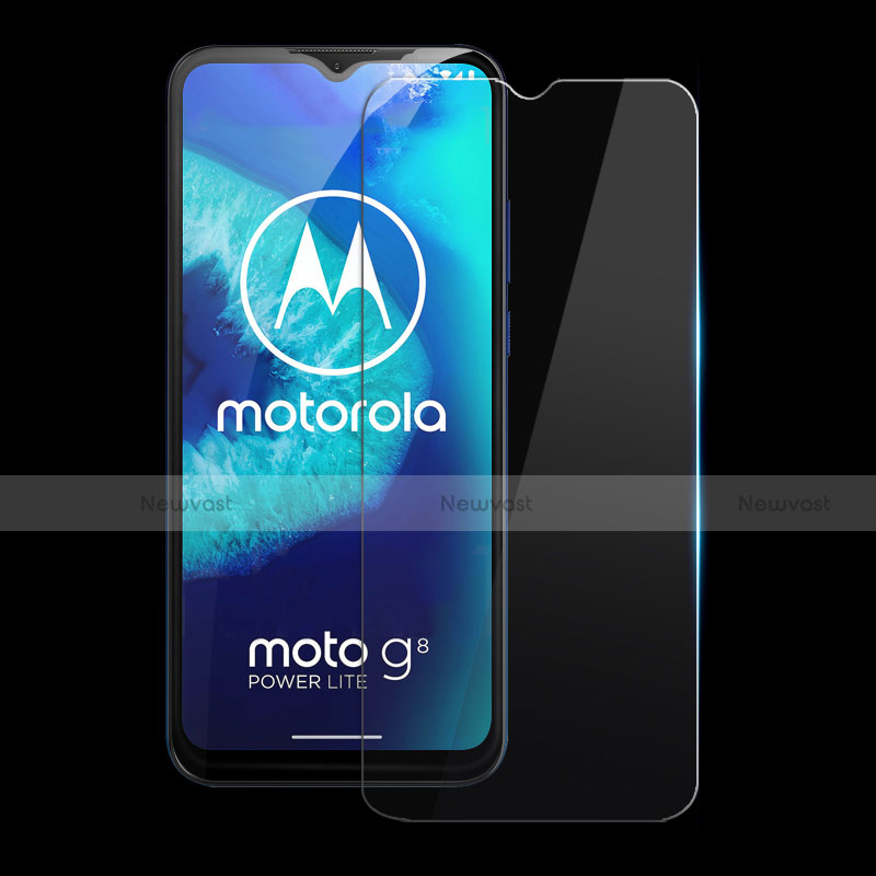 Ultra Clear Tempered Glass Screen Protector Film for Motorola Moto G8 Power Lite Clear